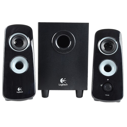 Logitech Z323 3-Piece 2.1 Channel Multimedia Speaker System (Black)
