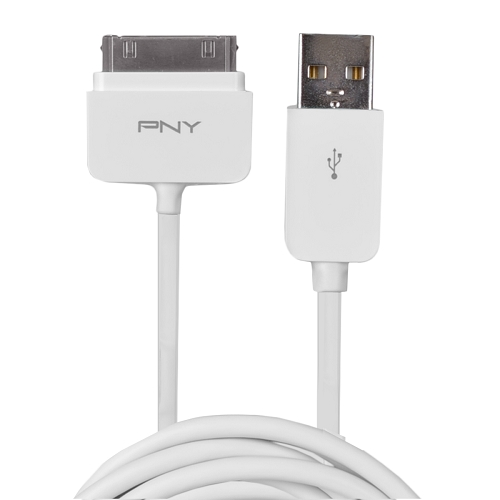 PNY 6' USB 2.0 to 30-Pin Dock Connector Charge & Sync Cable for iPad