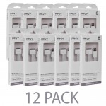 (12-Pack) PNY 6' USB 2.0 to 30-Pin Dock Connector Charge & Sync Cable for iPad
