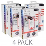 (4-Pack) Optrix by Body Glove CRC94660 2 Lens Action Camera Kit for iPhone 5/5s/SE w/Waterproof Case & Lenses