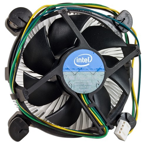 Intel Socket 1155/1156 Aluminum Heat Sink & 3.5" Fan w/4-Pin Connector up to Core i3 3.06GHz