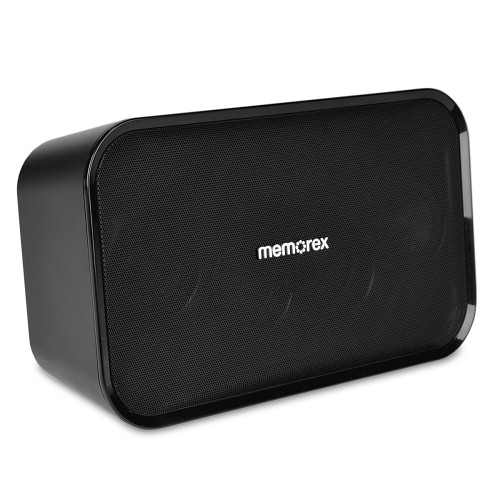 Memorex Universal Charging Speaker - Portable Full Stereo Sound w/Universal Line-in & 1A USB Charging Port (Black)