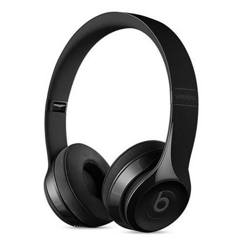 Beats by Dr. Dre Solo3 Bluetooth Wireless Foldable On-Ear Stereo Headphones w/Detachable 3.5mm Cable & Case (Black) - B