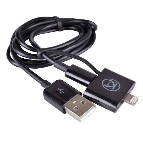 (6-Pack) 3' Symtek TekPower MFI Lightning & microUSB Universal USB Charge & Sync Cable