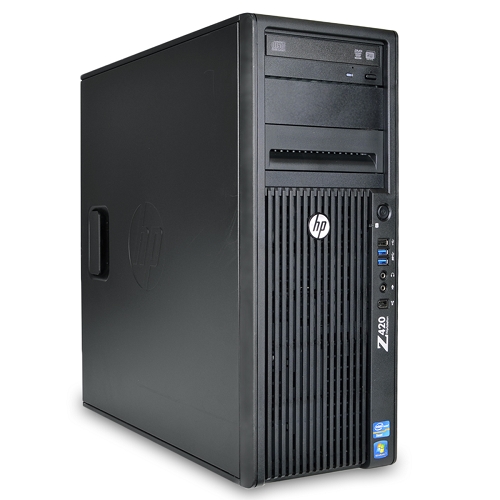 HP Z420 Workstation Xeon E5-1650 v2 Six-Core 3.5GHz 8GB 500GB DVD±RW Quadro FX 1800 Windows 10 Professional w/RAID