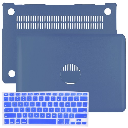 SlickBlue Leatherette Hard Case for 11" MacBook Air w/Keyboard Cover (Royal Blue)