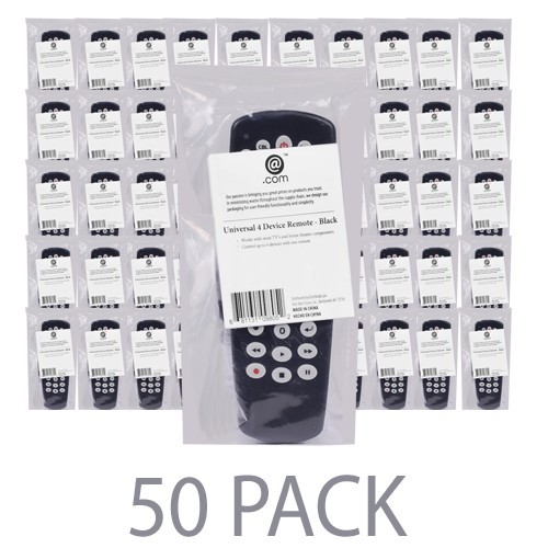 (50-Pack) @.com DCD14205 Universal 4-Divice Remote (Black)