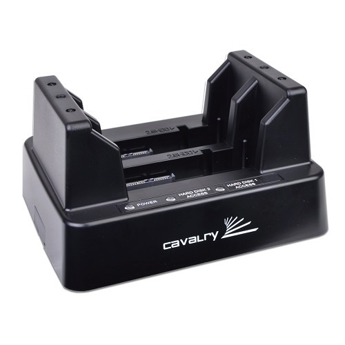 Cavalry EN-CAHDD2BE-D Dual-Bay RAID USB 2.0/eSATA to SATA Hard Drive Docking Station - Supports up to 2TB!