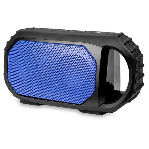 ECOXGEAR GDI-EGST702 EcoStone Rugged Waterproof Bluetooth Wireless Speaker (Black w/Blue Grill) - B