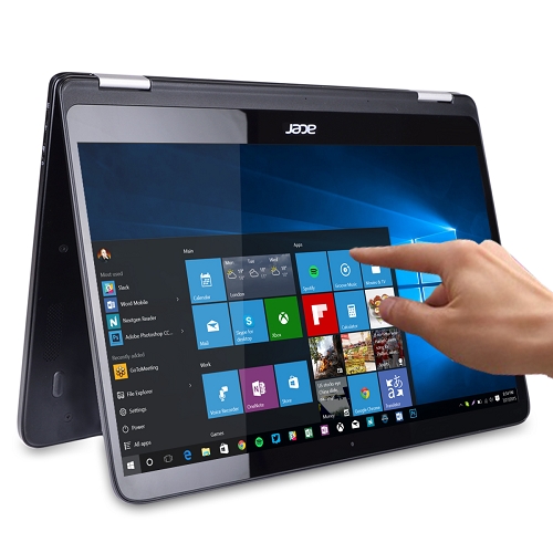 Acer Spin 7 Touchscreen Core i7-7Y75 Dual-Core 1.3GHz 8GB 256GB SSD 14" IPS FHD Convertible Notebook W10H w/Cam & BT - B