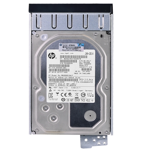 Hitachi (HP Dual Label) Ultrastar 7K4000 2 Terabyte (2TB) SATA/600 7200RPM 64MB Hard Drive w/Server Rails/Caddy