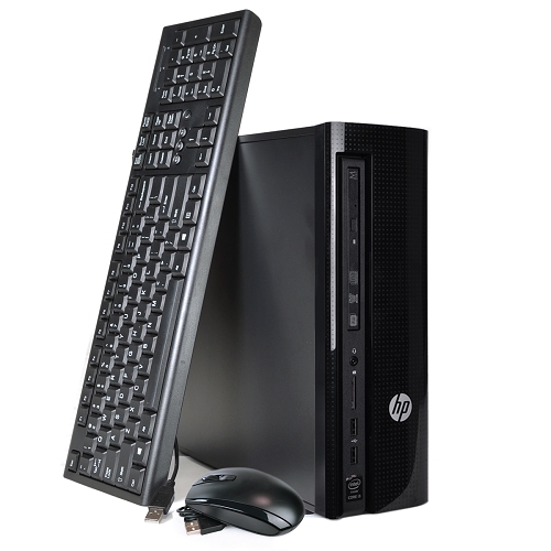 HP Slimline 410-010 Core i3-4170 Dual-Core 3.7GHz 8GB 1TB DVD±RW W10H Desktop PC w/HDMI & WiFi