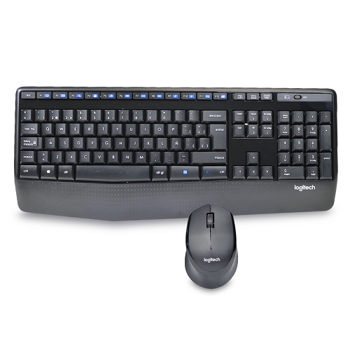 Logitech MK345 Wireless Spanish Keyboard & Optical Mouse Combo w/USB Nano Receiver (Black)