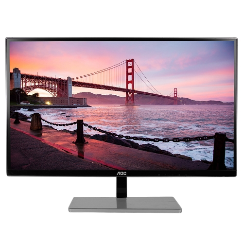 27" AOC I2777FQ-B Dual HDMI/DisplayPort/VGA 1080p Widescreen Ultra-Slim & Ultra-Narrow Bezel IPS LED LCD Monitor (Black)