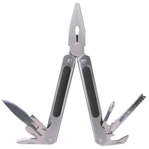 9-in-1 Stainless Steel Multi-Tool Folding Pliers w/Knife