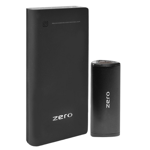 Zero SC-LPB1000-CB Laptop 15000mAh 3-Port USB (2.1A+1.0A) Power Bank w/Bonus 2600mAh Mini Power Bank & 8 Power Tips
