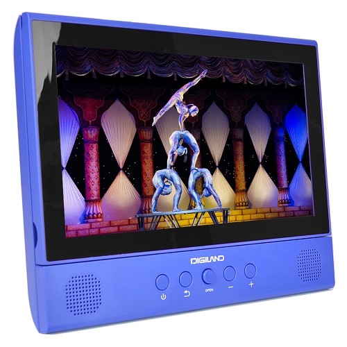 Digiland DL1001 2-in-1 Android Tablet + DVD Player - Core 1.3GHz 1GB 16GB 10.1" Touchscreen Tablet Android 7.0 (Blue)