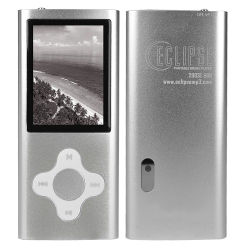 Eclipse 200SL 8GB MP3 USB 2.0 Digital Music/Video Player & Voice Recorder w/Camera & 2.0" LCD (Silver)