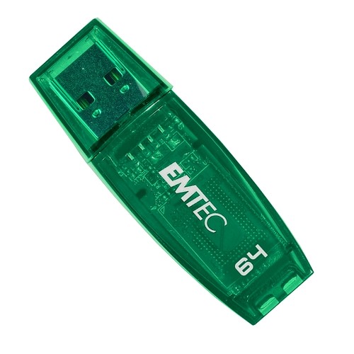 Emtec C400 Candy Series 64GB USB 2.0 Flash Drive (Green) - Retail Hanging Pack