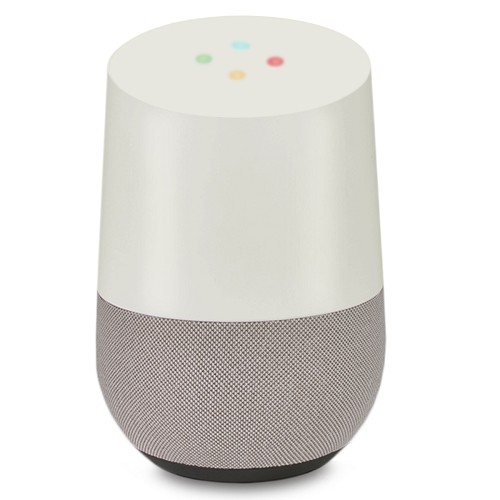 Google Home Voice Activated Smart Speaker & Home Assistant (White/Slate Fabric) - B