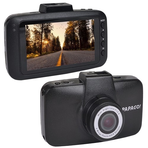 PAPAGO! GoSafe 520 Ultra Wide HD 2K 2560x1080 21:9 Dash Cam w/3" LCD Screen (Records to microSD Card) - B