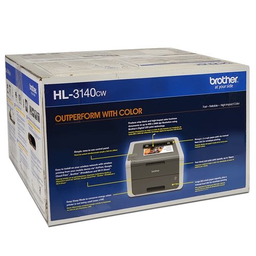 Stampante LED A Colori Brother HL-3140CW – 18 Ppm, WiFi, USB, Schermo LCD, Vassoio 250 Fogli