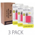 (3-Pack) 3' Scosche boltBOX Retractable MFI Lightning to USB Charge & Sync Cable for iPhone 5/6/6S