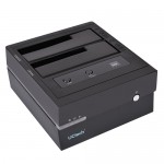 UCtech SI-132SUSJ3-D-6G 2.5"/3.5" Dual-Bay USB 3.0/eSATA to SATA Hard Drive Docking Station - Supports up to 8TB!