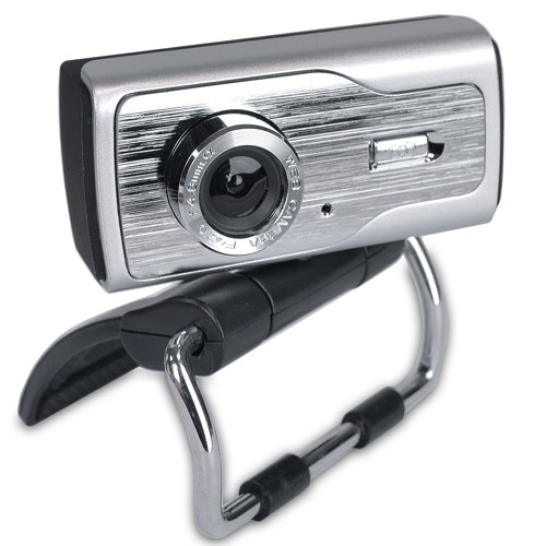 Tech Universe TU1398 640x480 USB 2.0 Desktop Webcam w/Built-in Microphone (Silver/Black)