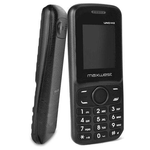 Maxwest UNO M2 1.8" Unlocked Quad Band GSM Dual-SIM Camera Cell Phone (Black)