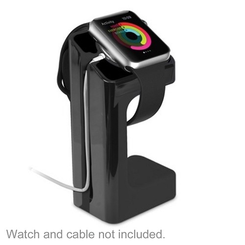 Acellories Apple Watch Charging Stand for Apple Watch 38mm and 42mm (Black) - Retail Hanging Package