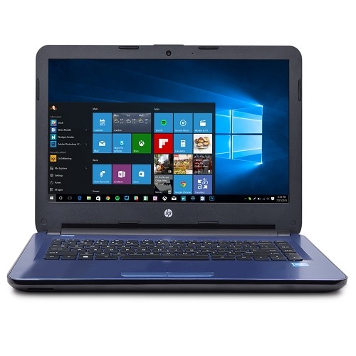HP 14-am052nr Celeron N3060 Dual-Core 1.6GHz 4GB 32GB eMMC 14" WLED Notebook W10H w/Cam (Noble Blue)