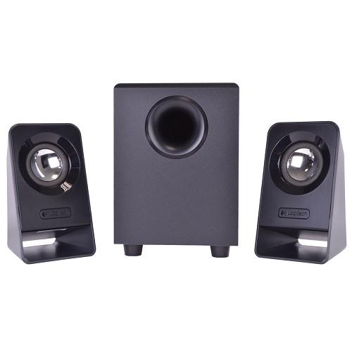 Logitech Z213 3-Piece 2.1 Multimedia Speaker System w/Inline Power/Volume Control & 3.5mm Headphone Jack (Black) - B