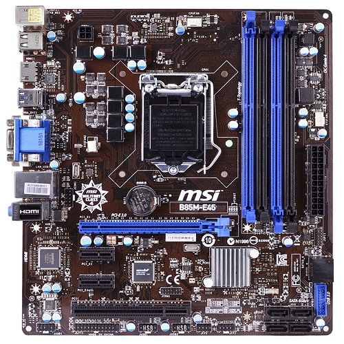 MSI B85M-E45 Intel B85 Socket 1150 mATX Motherboard w/HDMI