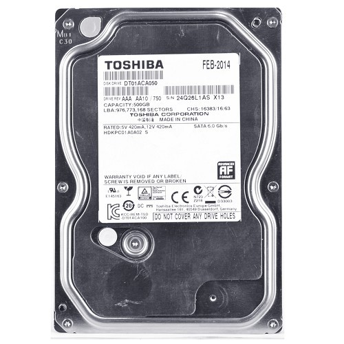 Toshiba DT01ACA050 500GB SATA/600 7200RPM 32MB Hard Drive