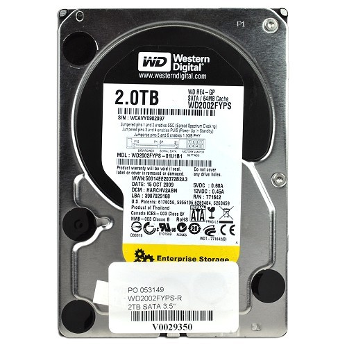 Western Digital RE4-GP Enterprise 2 Terabyte (2TB) SATA/300 IntelliPower 64MB Hard Drive